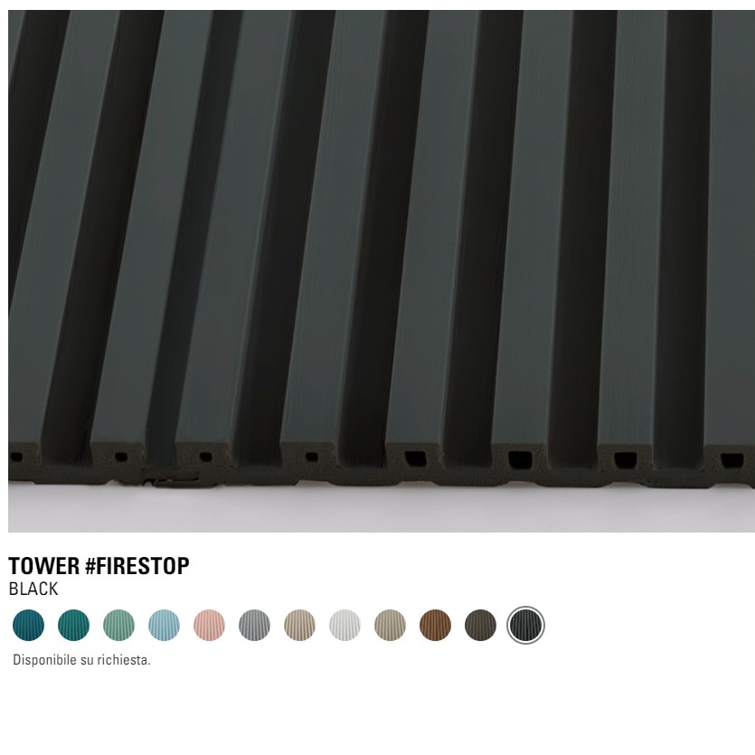 Fire-resistant wall coverings, Moove Urban Firestop Tower