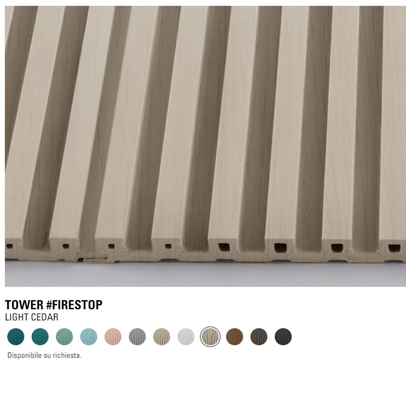Fire-resistant wall coverings, Moove Urban Firestop Tower