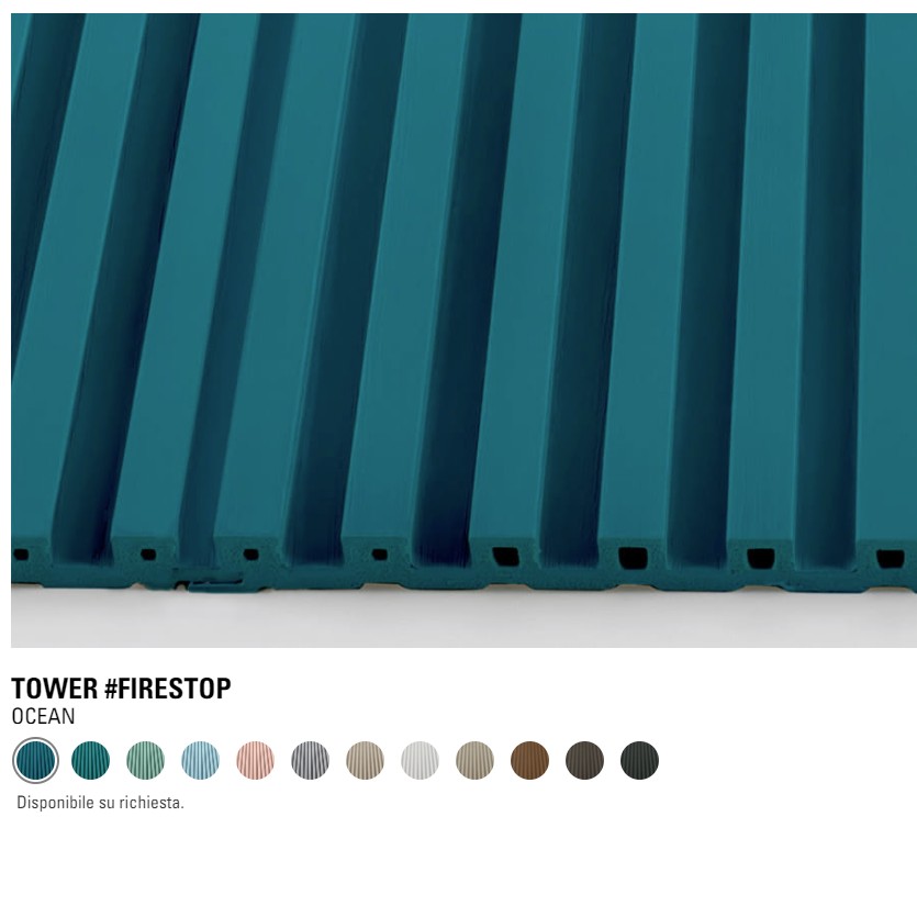 Fire-resistant wall coverings, Moove Urban Firestop Tower