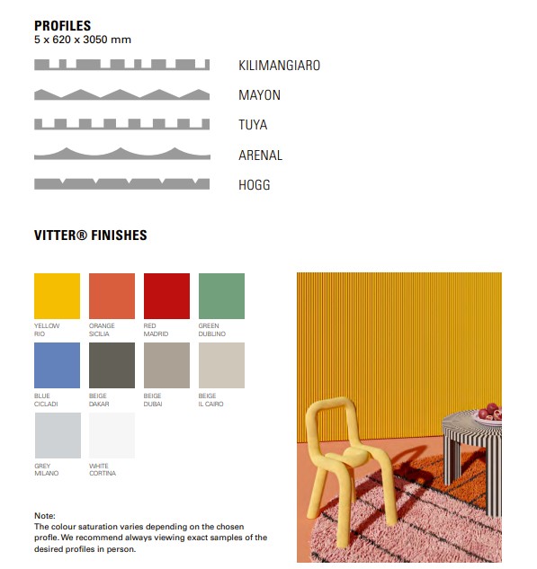 Moove Vitter wall and false ceiling coverings Red Madrid